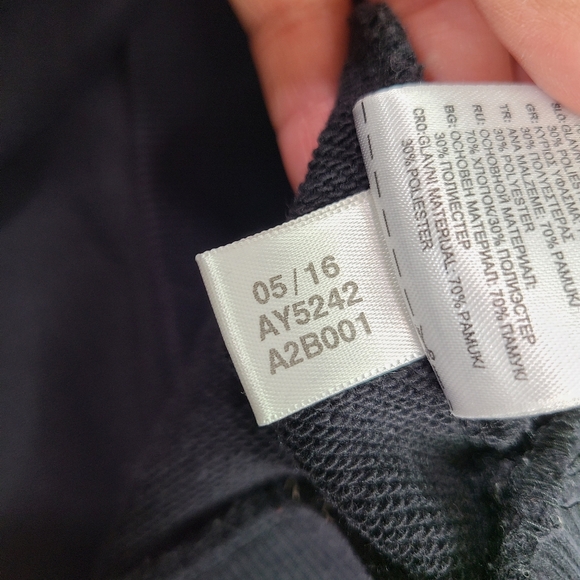 Adidas Mens Black Sweatshirt Crew Neck Size Medium - Picture 10 of 10